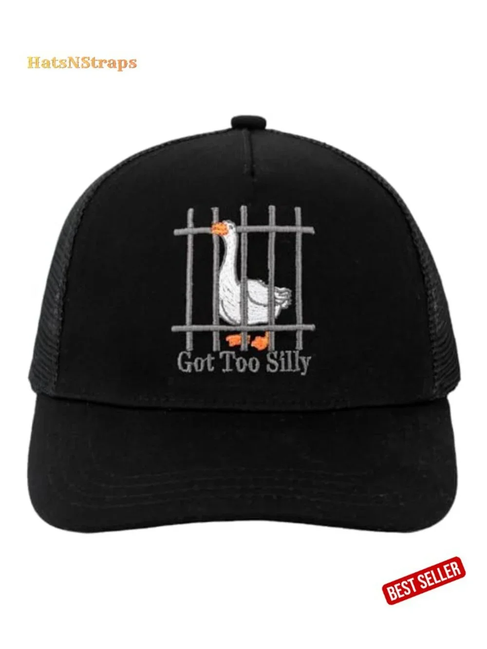 Unisex Adjustable Mesh Trucker Baseball Hat Breathable Side Stainless Steel